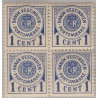 DWI. PORTO. 1902. 1c. 4-blok, med variant: mrk 2 med plet på N . AFA nr. 1 **