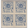 DWI. PORTO. 1902. 1c. 4-blok, med variant: mrk 2 med plet på N . AFA nr. 1 **