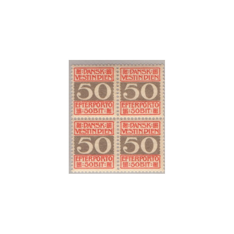 DWI. PORTO. 1905. 50bit. 4-blok. AFA nr. 8 **/*