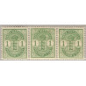 DWI. 1900. 1 cent grøn. 3-stribe med hvid plet ved krone. AFA nr 16 *
