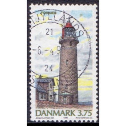 1996. To Fyrtårne med forskudt sort farve. Variant. AFA nr. 1124-25 st.