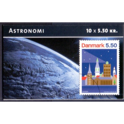 Danmark frimærkehæfte 2009. Astronomi AFA S179