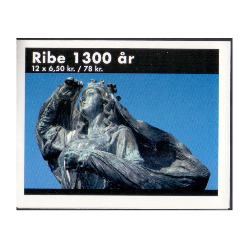 Danmark frimærkehæfte 2010. Ribe 1300 år AFA S186
