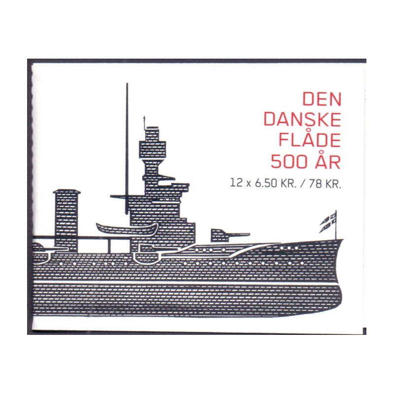 Danmark frimærkehæfte 2010. Den danske flåde AFA S188