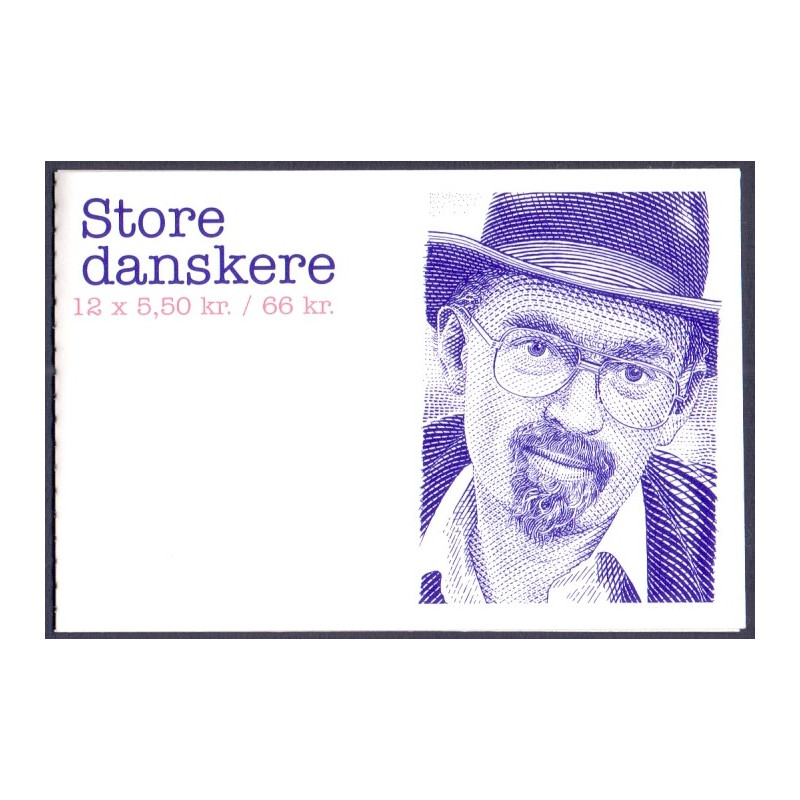 Danmark frimærkehæfte 2010. Store danskere III AFA S190