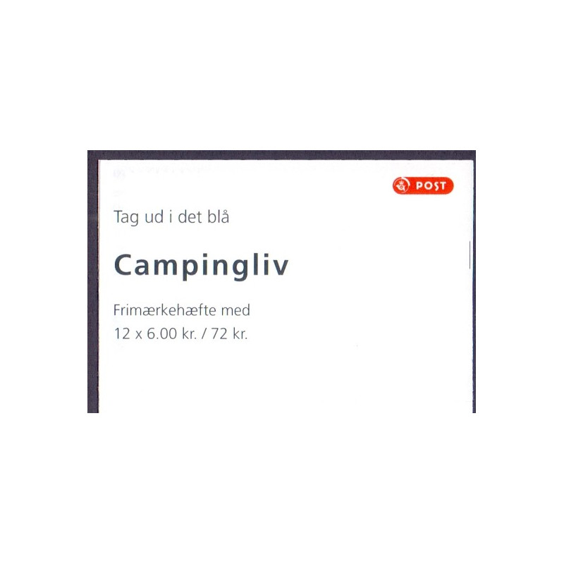 Danmark frimærkehæfte 2011. Campingliv AFA S195