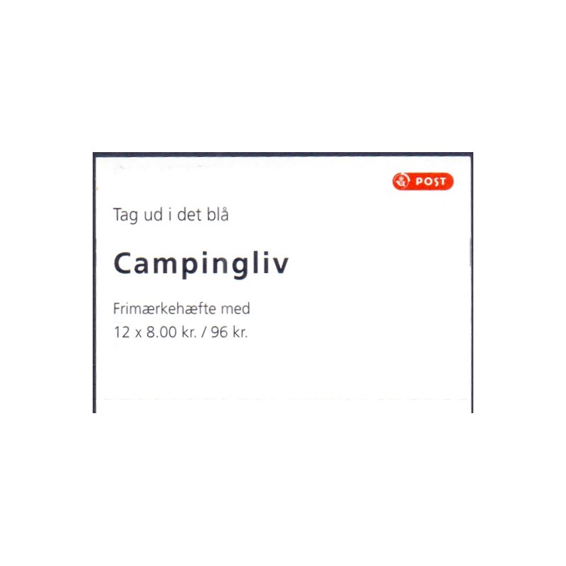 Danmark frimærkehæfte 2011. Campingliv AFA S196