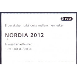 Danmark frimærkehæfte 2012. Nordia AFA S206