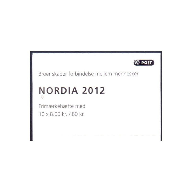 Danmark frimærkehæfte 2012. Nordia AFA S206