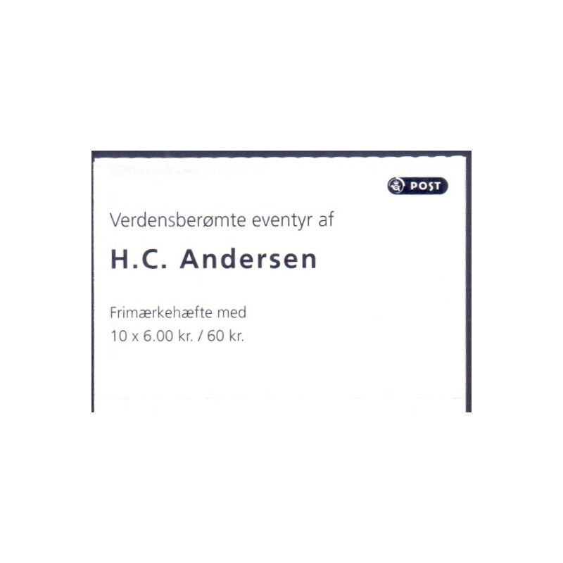 Danmark frimærkehæfte 2012. H.C. Andersen AFA S207