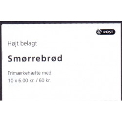 Danmark frimærkehæfte 2012. Smørrebrød AFA S210
