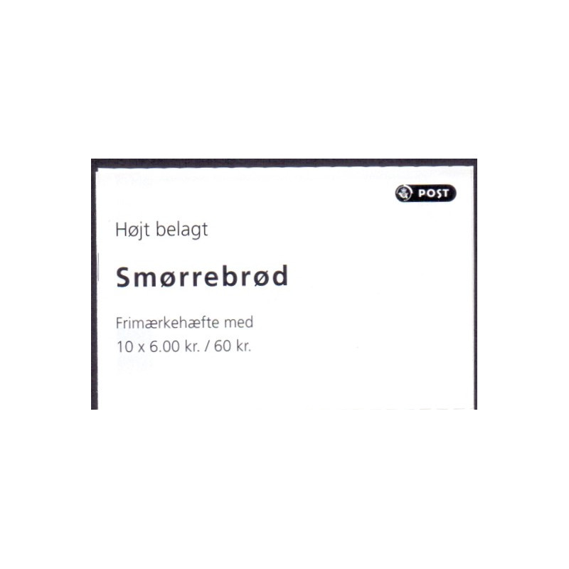 Danmark frimærkehæfte 2012. Smørrebrød AFA S210