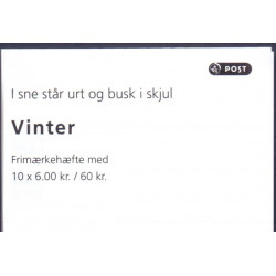 Danmark frimærkehæfte 2012 Vinter. AFA nr. S213