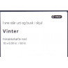 Danmark frimærkehæfte 2012 Vinter. AFA nr. S213