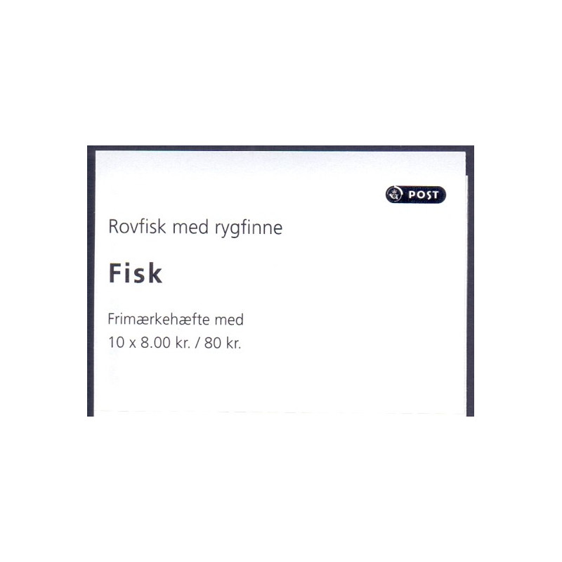 Danmark frimærkehæfte 2013 Fisk S216