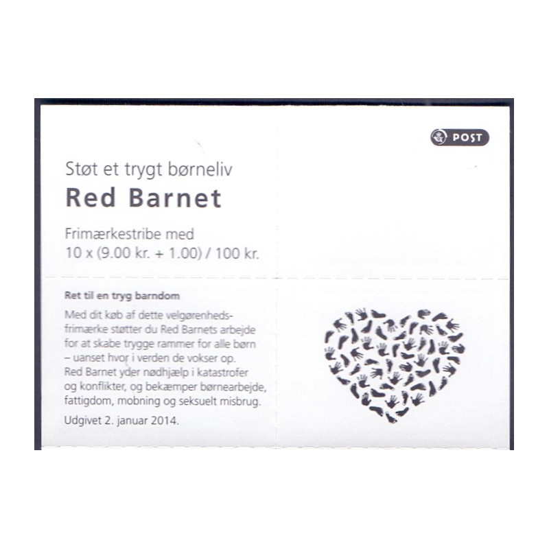 Danmark frimærkehæfte 2014 Red Barnet S228