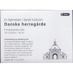 Danmark frimærkehæfte 2014 Danske herregårde S237