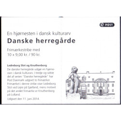 Danmark frimærkehæfte 2014 Danske herregårde S238