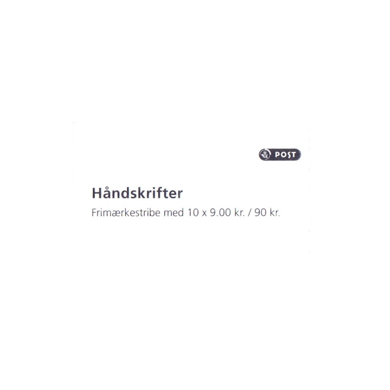 Danmark frimærkehæfte 2014 Håndskrifter S245