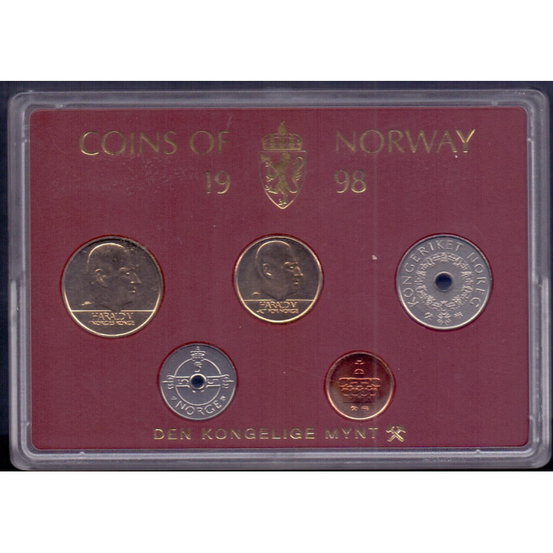 Norge. Møntsæt 1998 fra Den Norske Kgl. Mynt