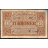 Danmark. 10 kr. Sieg 120 DOP 129 Pick 36 1944-BV Kv. 01
