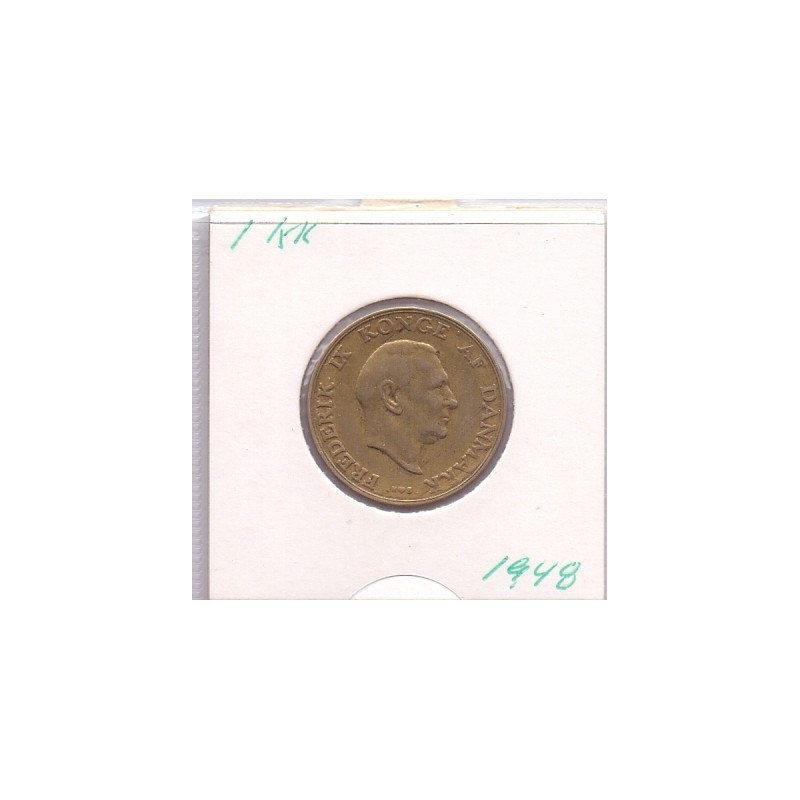 1 Kr. Fred. IX. 1948 i en middelgod kvalitet for type og årstal.