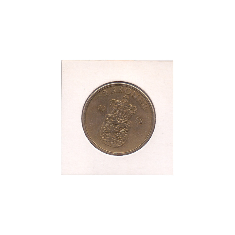 2 Kr. Fred. IX. 1952 i en middelgod kvalitet for type og årstal.