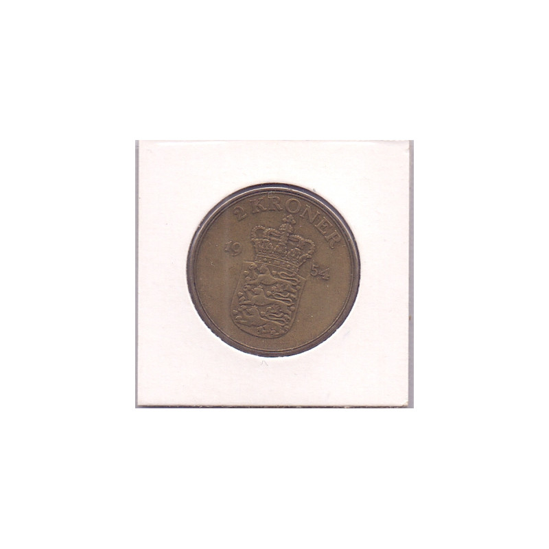 2 Kr. Fred. IX. 1954 i en middelgod kvalitet for type og årstal.