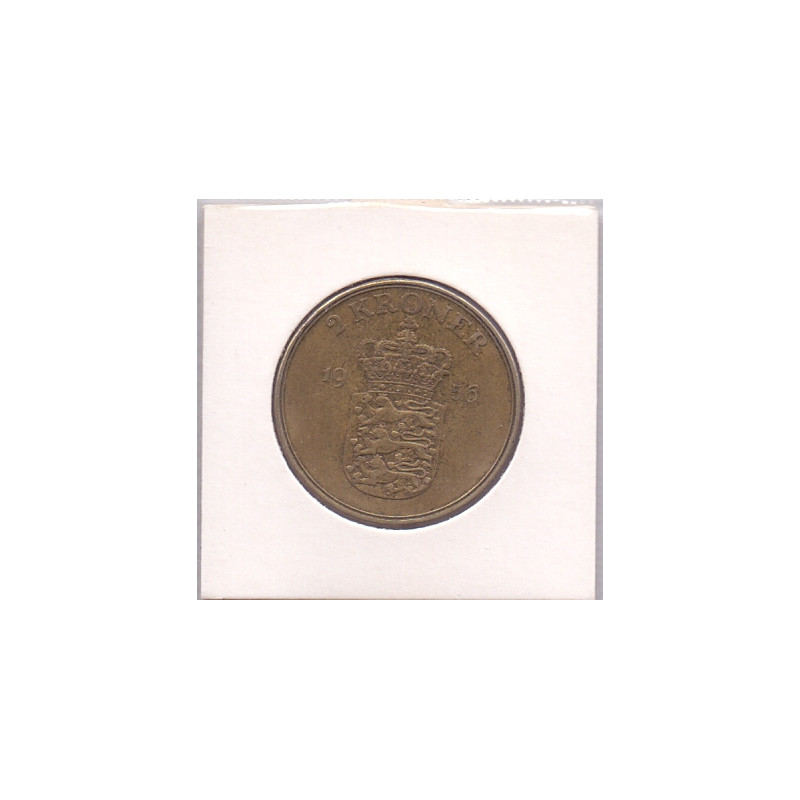 2 Kr. Fred. IX. 1956 i en middelgod kvalitet for type og årstal.