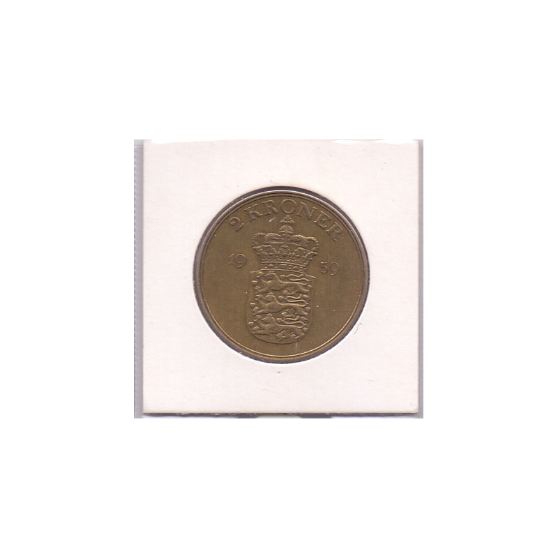 2 kr. Fred. IX. 1959 i en flot kvalitet for type og årstal.