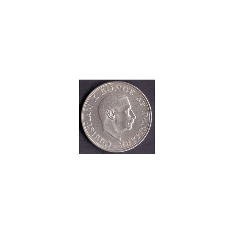 Chr. X  25-års Regeringsjubilæum. 2 kr. 1937