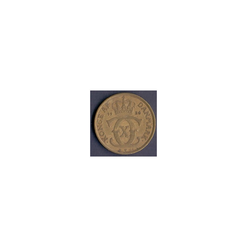 1kr. Chr. X. 1936 i en middelgod kvalitet for type og årstal.