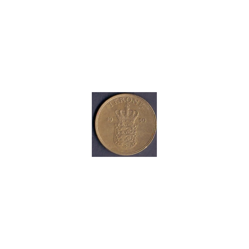 1 Kr. Fred. IX. 1959 i en middelgod kvalitet for type og årstal.