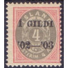 Island. 1902. 4 Aur. I GILDI (S) AFA nr. 25 **   postfrisk st. stemplet FDC