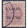 Island. 1902. 40 Aur. I GILDI (s) AFA nr. 32B st. **   postfrisk st. stemplet FDC