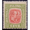 Island. 1915-18. Dobbelthoveder. AFA nr. 76 **  postfrisk st. stemplet FDC