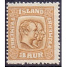 Island. 1915-18. Dobbelthoveder. AFA nr. 77 **  postfrisk st. stemplet FDC