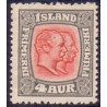 Island. 1915-18. Dobbelthoveder. AFA nr. 78 **  postfrisk st. stemplet FDC