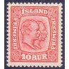 Island. 1915-18. Dobbelthoveder. AFA nr. 81 **  postfrisk st. stemplet FDC