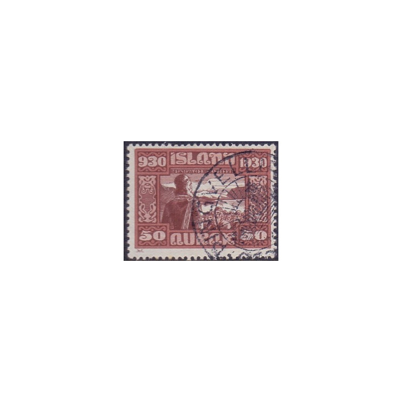 Island. 1930. Altinget 1000-års jubilæum 50 Aur. AFA nr. 135  **  postfrisk st. stemplet FDC