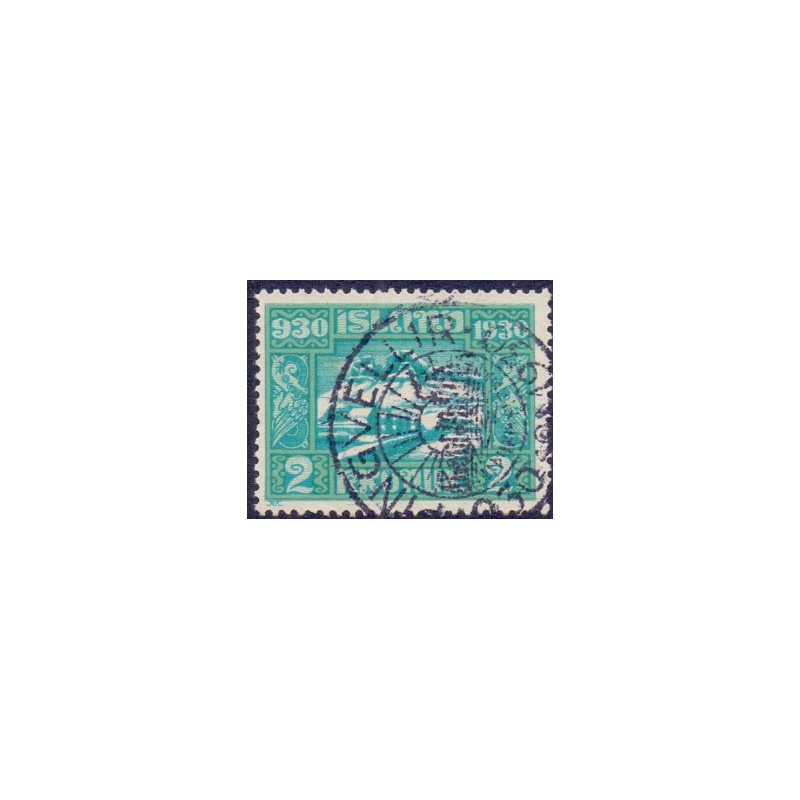 Island. 1930. Altinget 1000-års jubilæum 2 kr. AFA nr. 137  **  postfrisk st. stemplet FDC