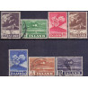 Island. 1948. Hekla i udbrud, komplet sæt. AFA nr. 248-54 **  postfrisk st. stemplet FDC