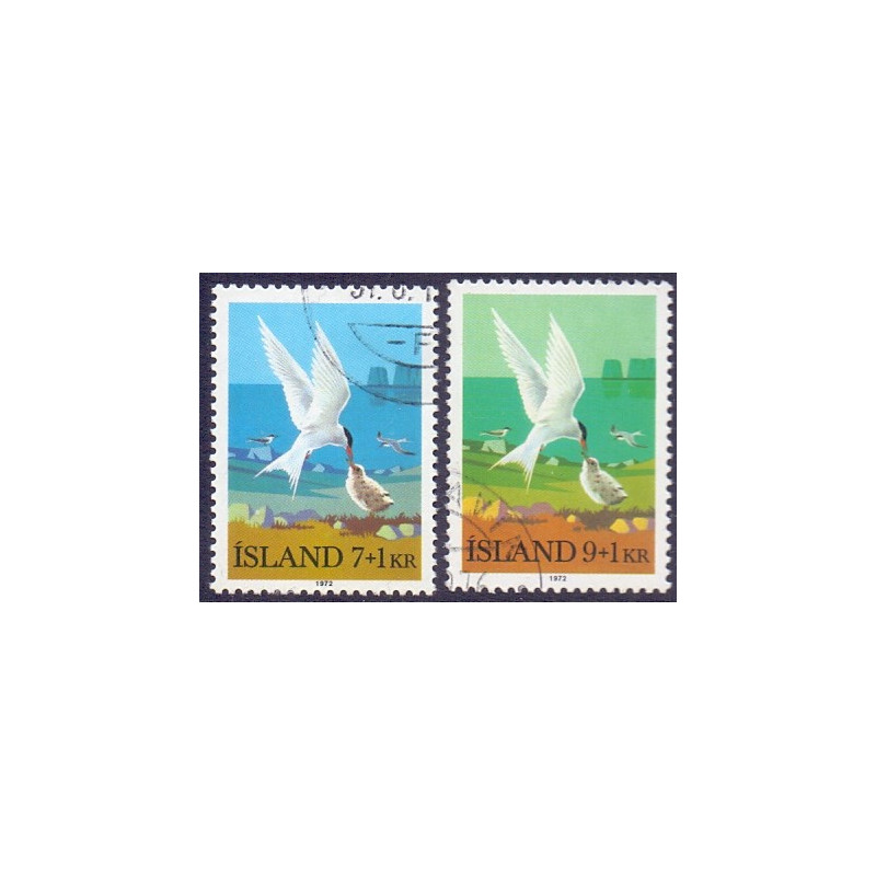 Island. 1972, Velgørenhedsudgave. AFA nr. 470-71 ** postfrisk st. stemplet FDC