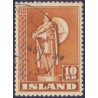 Island. 1947. Kurserende mærker TAKKET 11½. AFA nr. 241B **  postfrisk st. stemplet FDC