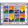 Island. 1995. Verdensmesterskaberne i håndbold, sammentryk. AFA nr. 805-08 **   postfrisk st. stemplet FDC