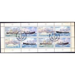 Island. 1995. Postskibe i sammentryk. AFA nr. 813-16 **   postfrisk st. stemplet FDC