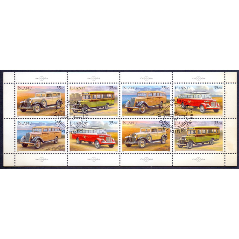 Island. 1996. Postvogne i sammentryk. AFA nr. 831-34 **  postfrisk st. stemplet FDC