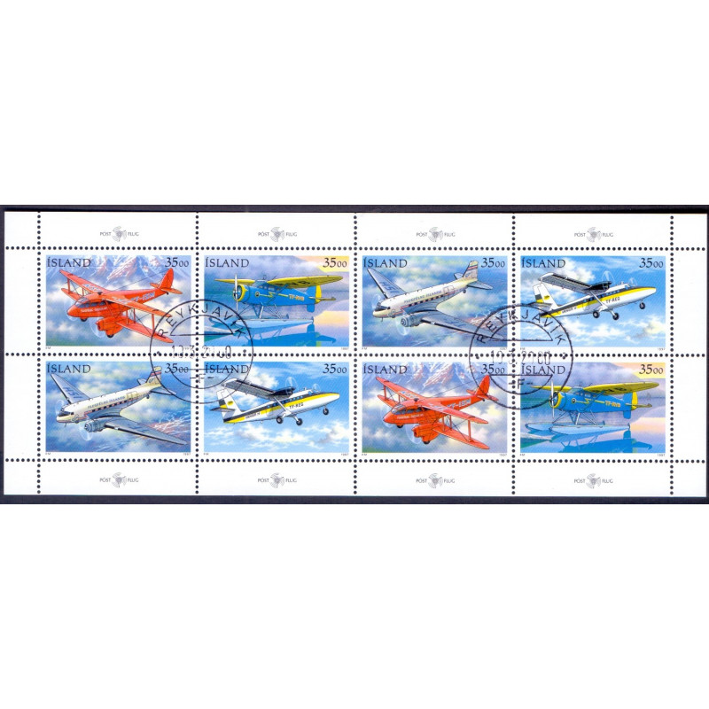 Island. 1997. Postfly i sammentryk. AFA nr. 851-54 **  postfrisk st. stemplet FDC