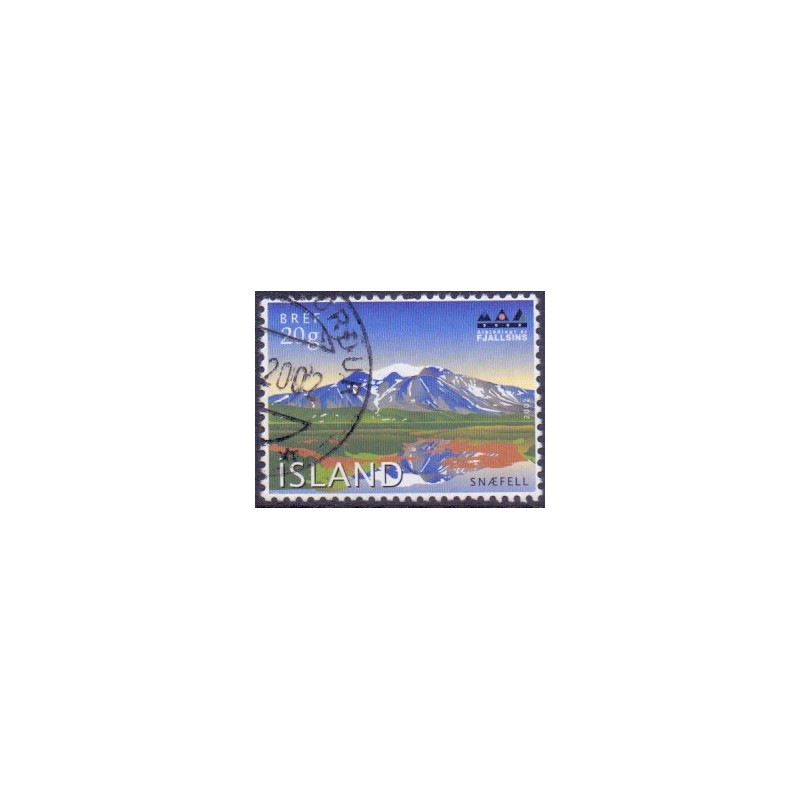 Island. 2002. Bjerget år Snæfell. AFA nr. 989 **   postfrisk st. stemplet FDC