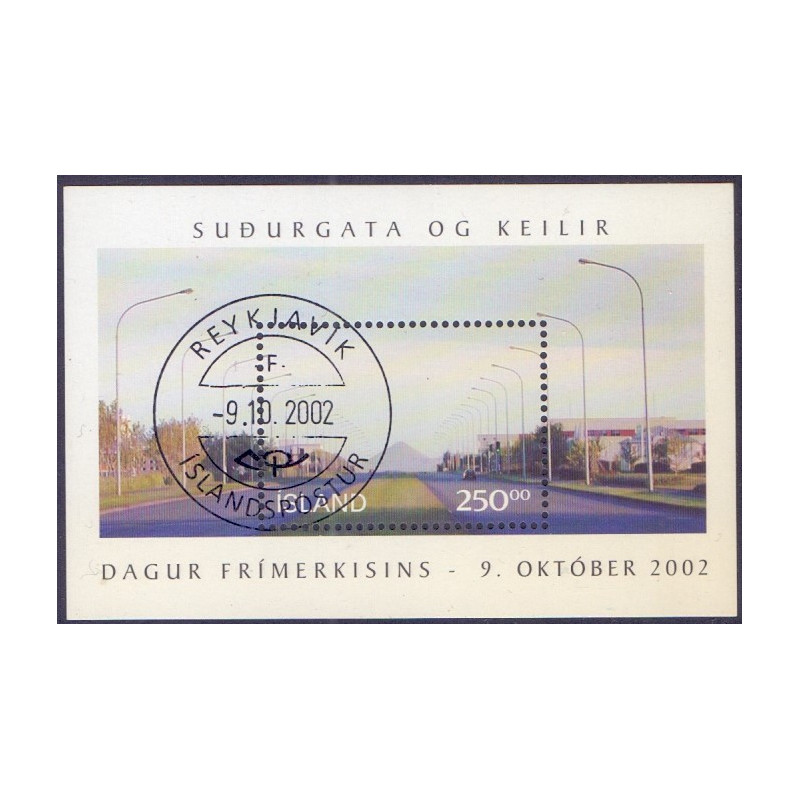Island. 2002. Frimærkets dag i miniark. AFA nr. 1004 **  postfrisk st. stemplet FDC